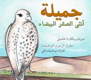 جميلة أنثى الصقر البيضاء