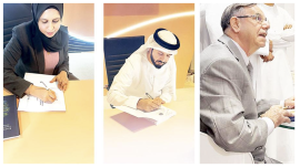 ركن التوقيع في معرض أبوظبي الدولي للكتاب يستقطب القراء والمبدعين