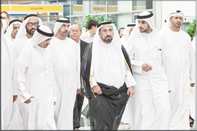 سلطان يتفقد توسعة "إكسبو" ويطمئن إلى جاهزيته لمعرض الكتاب