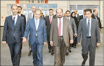 زيارة صاحب السمو حاكم الشارقة لجناح الشارقة وأجنحة الدول العربية المشاركة بمعرض فرانكفورت الدولي للكتاب في دورته 64