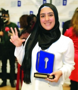 نور طَبّو بطلة تحدي القراءة العربي على مستوى لبنان