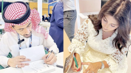 حضور لافت لأسامة المسلم ورنا رضوان في معرض أبوظبي الدولي للكتاب