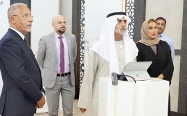 نهيان بن مبارك يطلق مكتبة جائزة خليفة لنخيل التمر